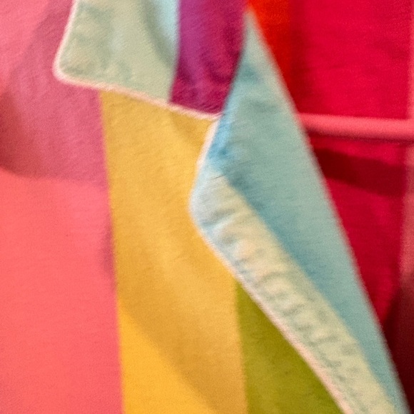 Victoria Secret rainbow flannel pajama set Y2K vintage 2005 Size Large - Picture 9 of 11